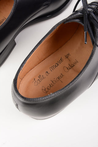 Brushed Leather Derby Shoes