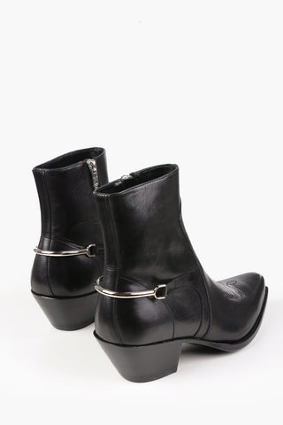 Leather BERLIN CAVALRY Texan Boots 5cm