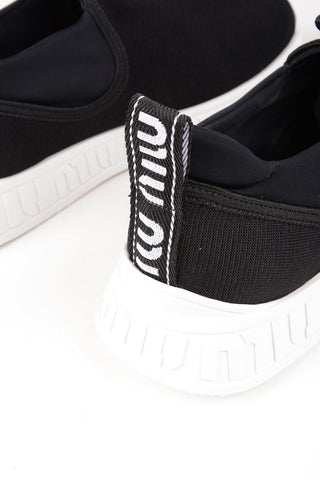Sock Sneakers with Jewel Applications