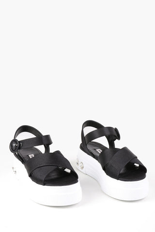Platform Sandals with Jewel Details 5cm