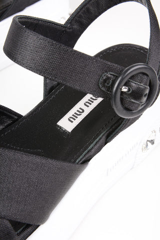 Platform Sandals with Jewel Details 5cm