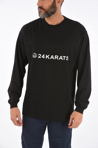 crew-neck long sleeve t-shirt