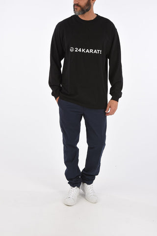 crew-neck long sleeve t-shirt