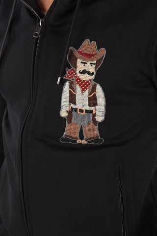 embroidered hoodie sweatshirt