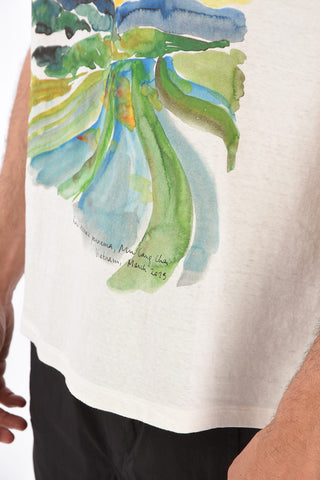 t-shirt girocollo con stampa