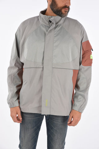 hidden closure outerwear jacket