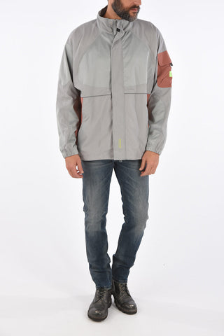 hidden closure outerwear jacket