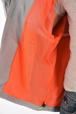 hidden closure outerwear jacket