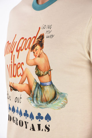T-shirt girocollo stampata