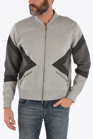 neoprene full zip sweatshirt