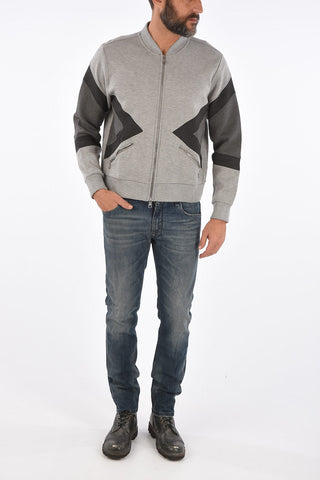 neoprene full zip sweatshirt