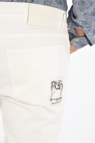 17cm stretch denim jeans