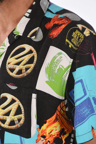 printed short sleeve shirt