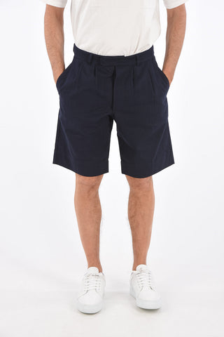 shorts a doppia pince ARMY in cotone