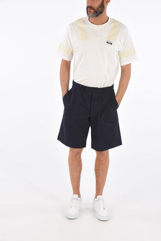 shorts a doppia pince ARMY in cotone