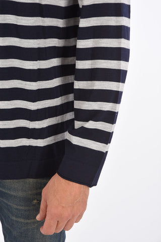 Striped crew-neck sweater