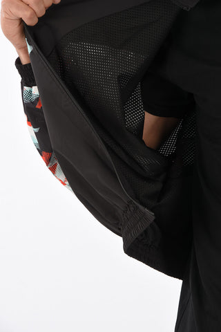 printed full zip outerwear jacket