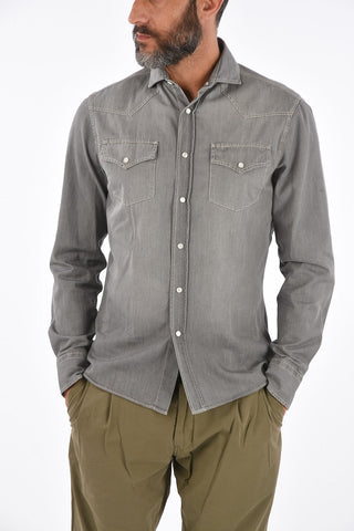 cotton shirt with breast pockets