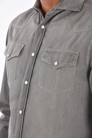cotton shirt with breast pockets