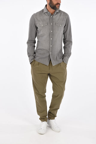 cotton shirt with breast pockets