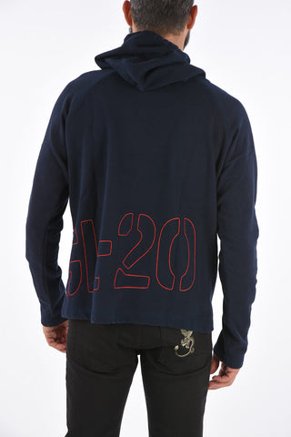 GREG LAUREN embroidered hoodie sweatshirt