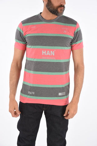 heavy striped crew-neck t-shirt