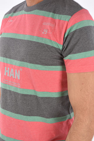 heavy striped crew-neck t-shirt