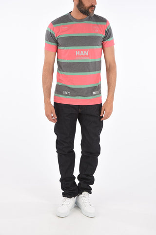 heavy striped crew-neck t-shirt