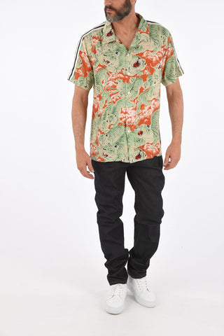 camicia stampata con taschino