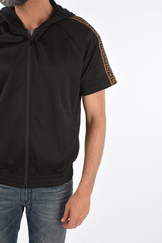 removable sleeve hoodie sweatshirt