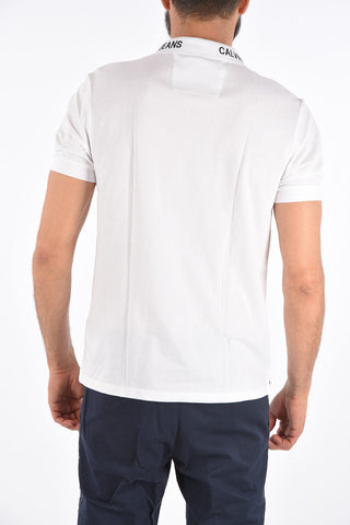 JEANS Polo 2 bottoni in cotone piquè