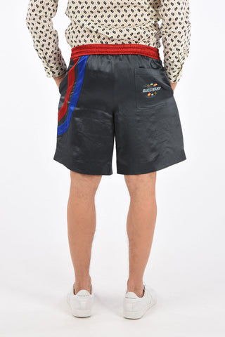 shorts con elastico in vita