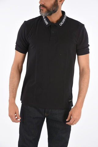 JEANS piquè cotton 2 button polo shirt
