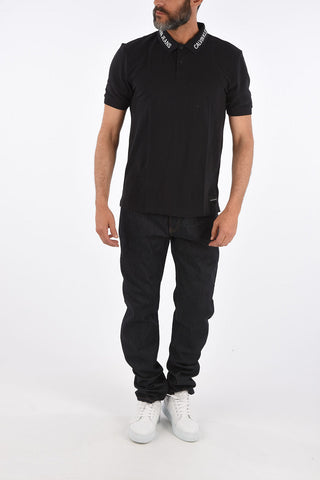 JEANS piquè cotton 2 button polo shirt