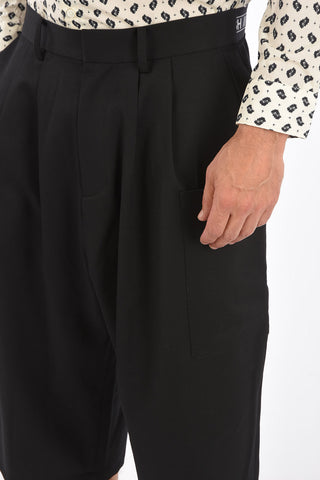 double pleat harem pants