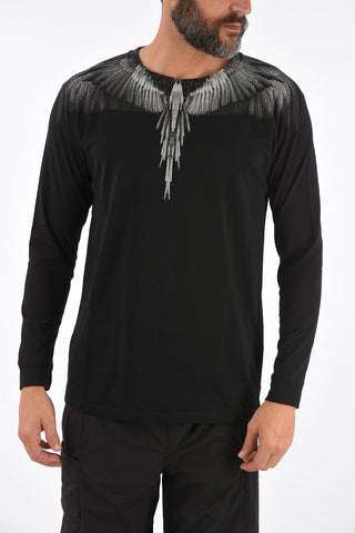 crew-neck long sleeve t-shirt