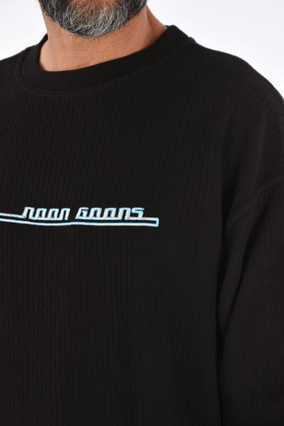 ribbed crew-neck sweater