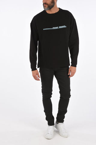 ribbed crew-neck sweater