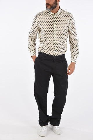 Mid-rise waist chinos