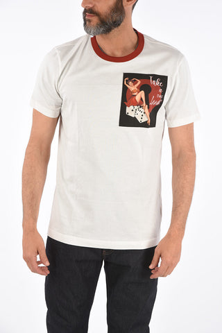 printed crew-neck t-shirt