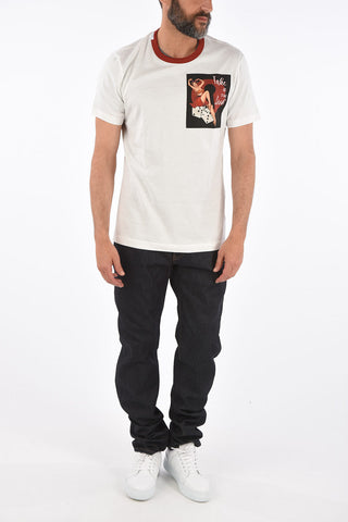printed crew-neck t-shirt