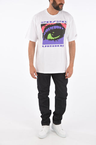 T-shirt girocollo stampata