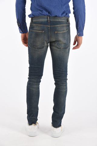 16cm vintage effect Mid-rise waist jeans