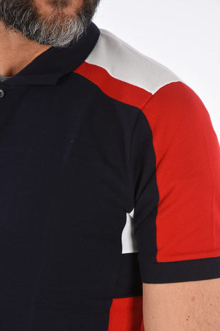 piquè cotton 2 button polo shirt