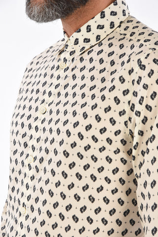 Printed IKAT slim fit shirt