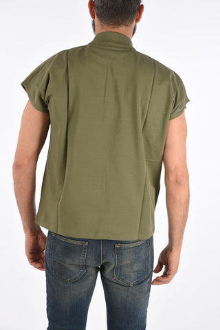 piquè cotton 3 button polo shirt