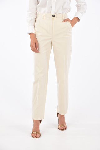pantalone dritto a vita alta