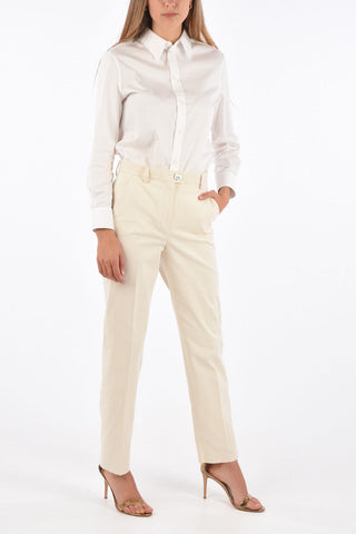 pantalone dritto a vita alta
