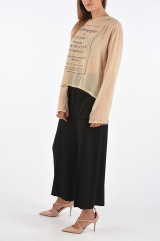 chiffon hoodie sheer sweatshirt