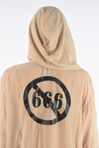 chiffon hoodie sheer sweatshirt